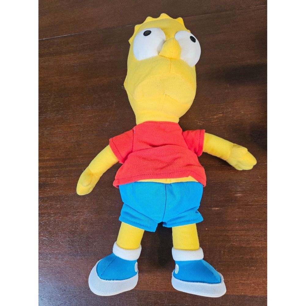 Universal Studios Bart Simpson Plush Toy Unisex 15 Inch Yellow Red Blue Classic